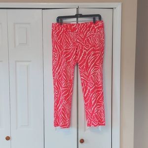 Lilly Pulitzer Women’s Luxury Printed Capri Pants Size 8